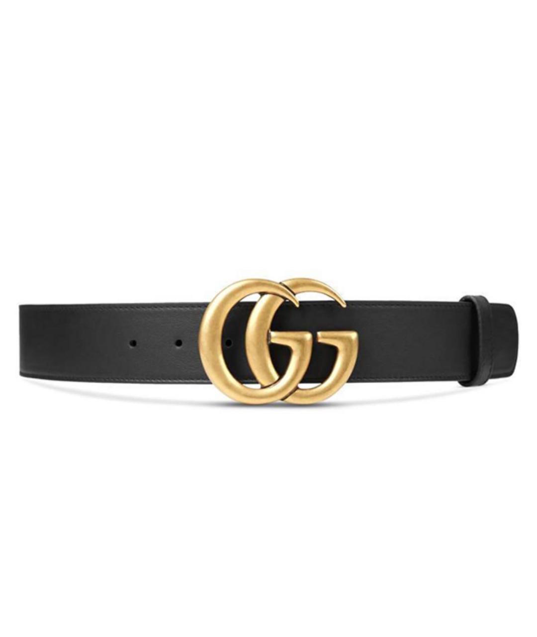 GUCCI Черный кожаный ремень, фото 3