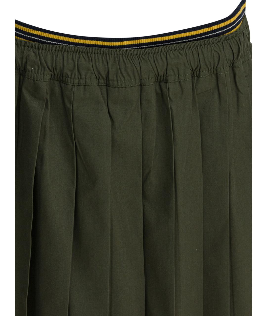 PRADA Зеленая полиэстеровая юбка миди, фото 3