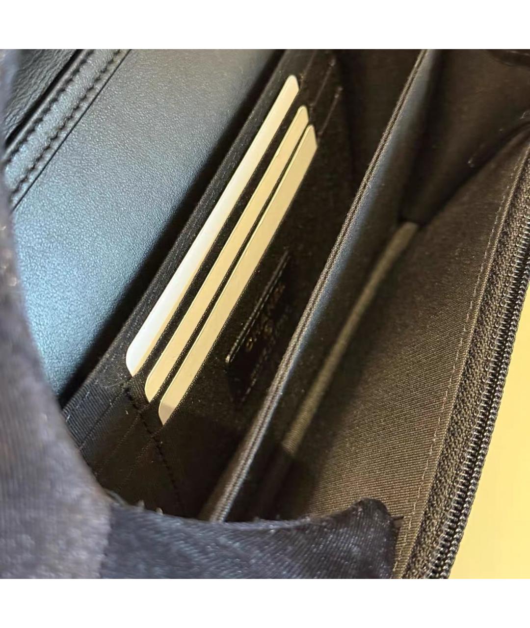 CHANEL Черная кожаная сумка через плечо, фото 7