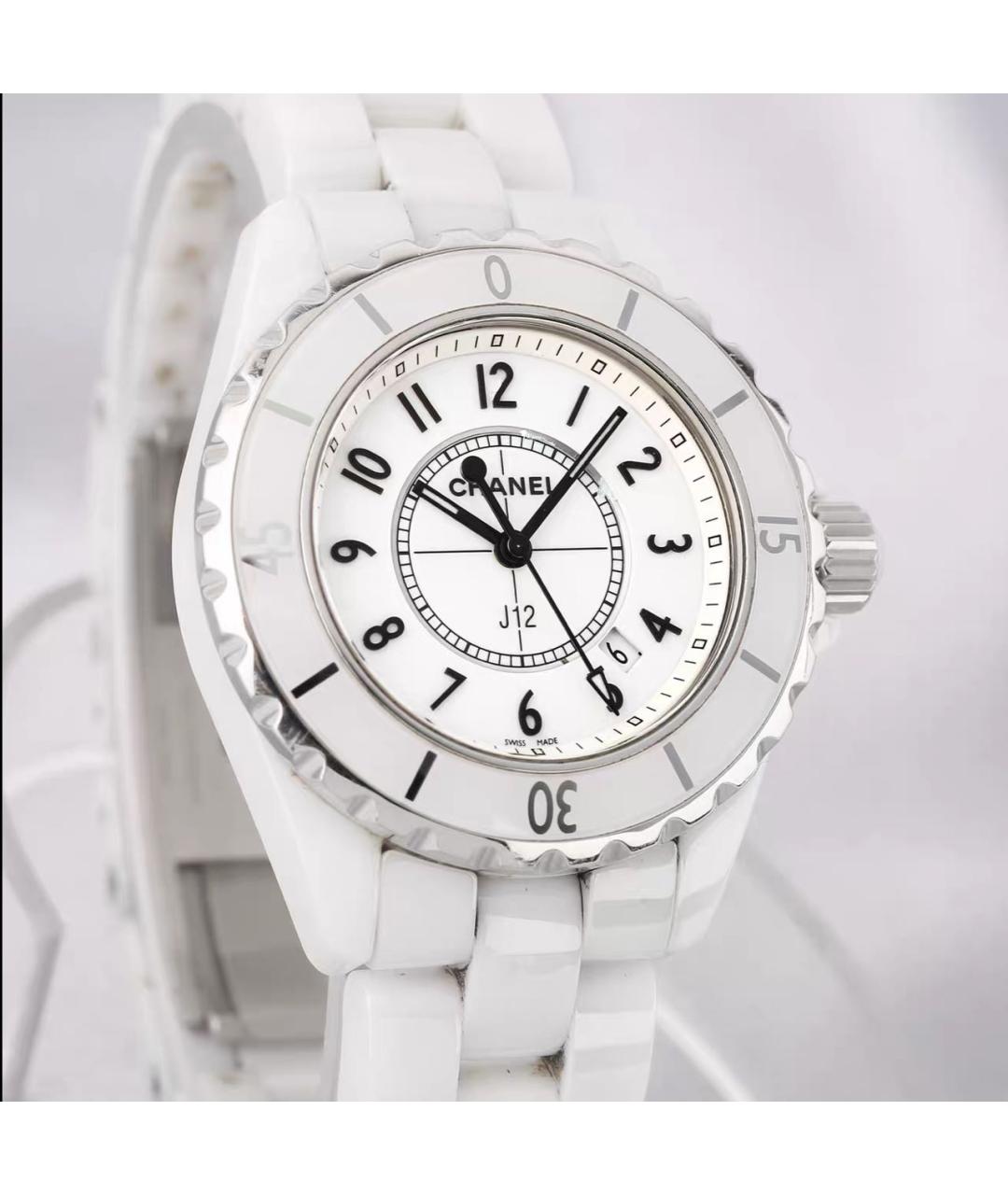 CHANEL Белые керамические часы, фото 2