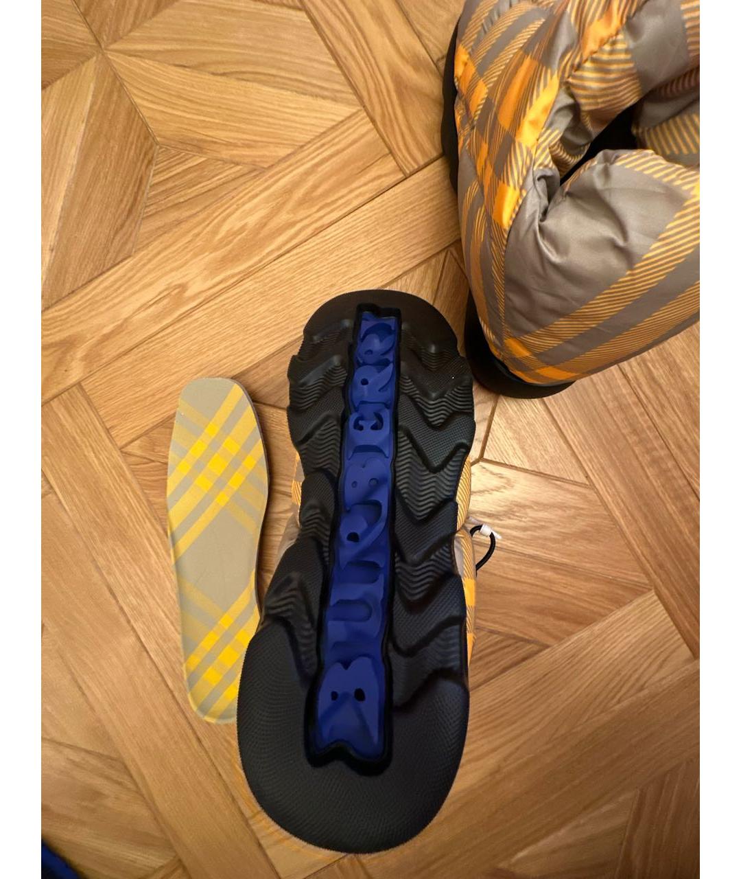 BURBERRY Мульти синтетические низкие ботинки, фото 5