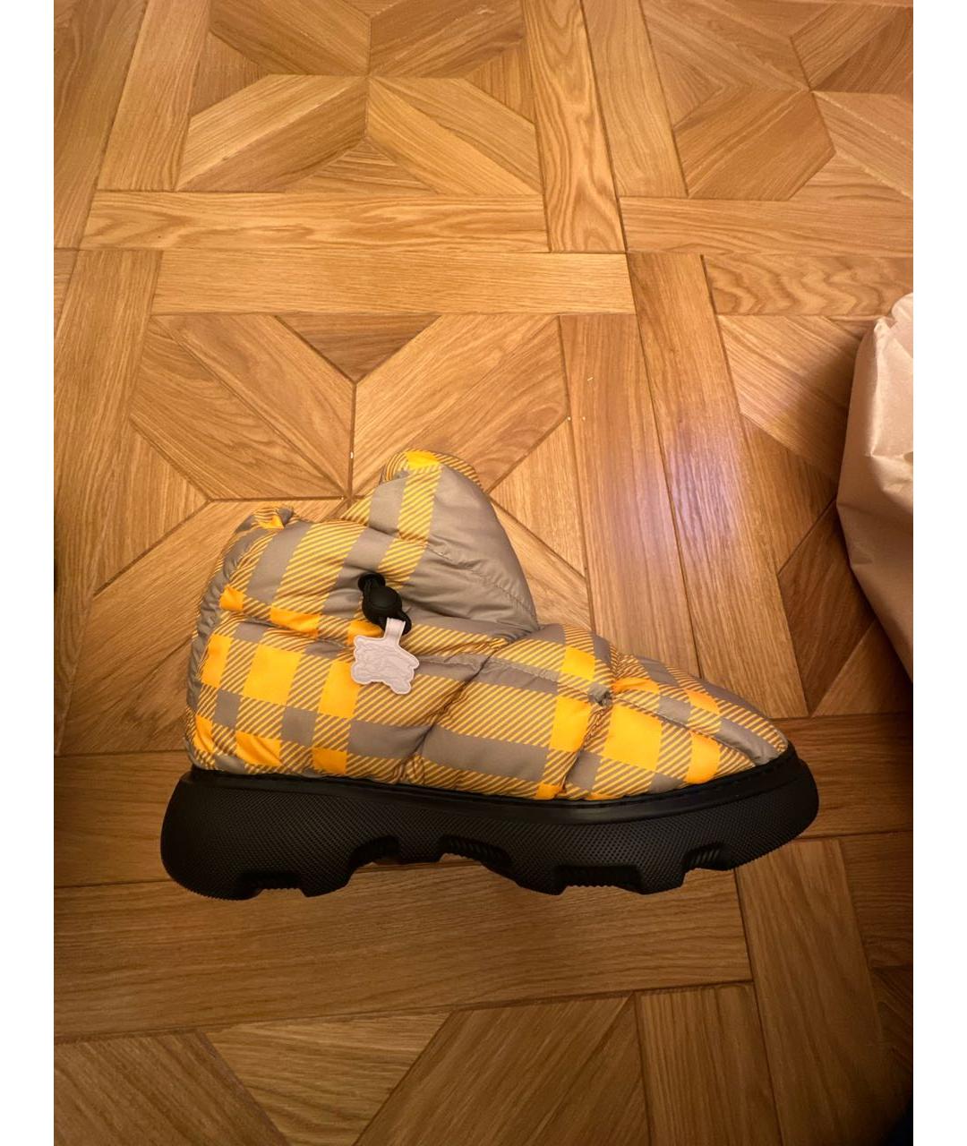 BURBERRY Мульти синтетические низкие ботинки, фото 8