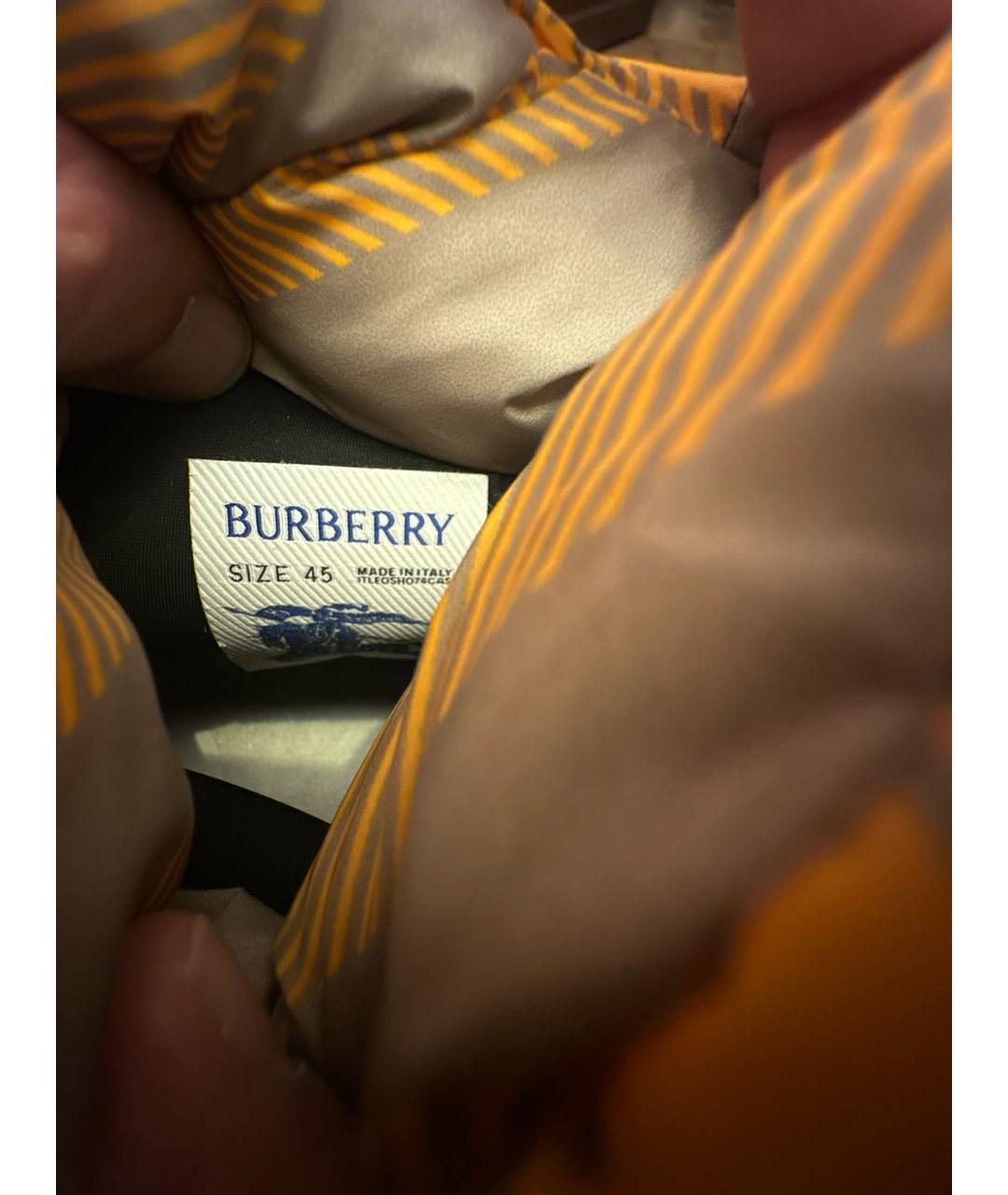 BURBERRY Мульти синтетические низкие ботинки, фото 7