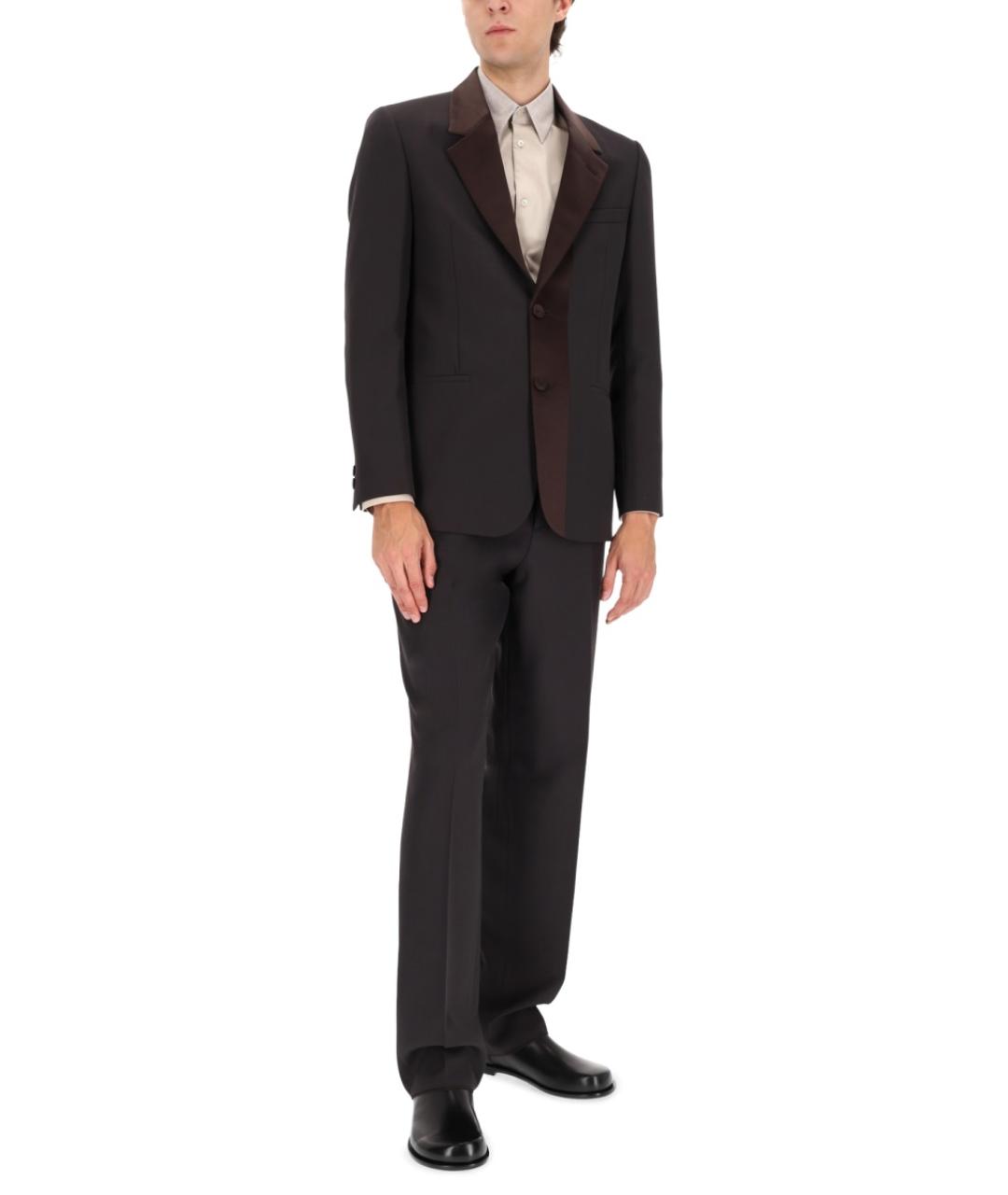 FENDI Коричневые полиэстеровые брюки чинос, фото 2