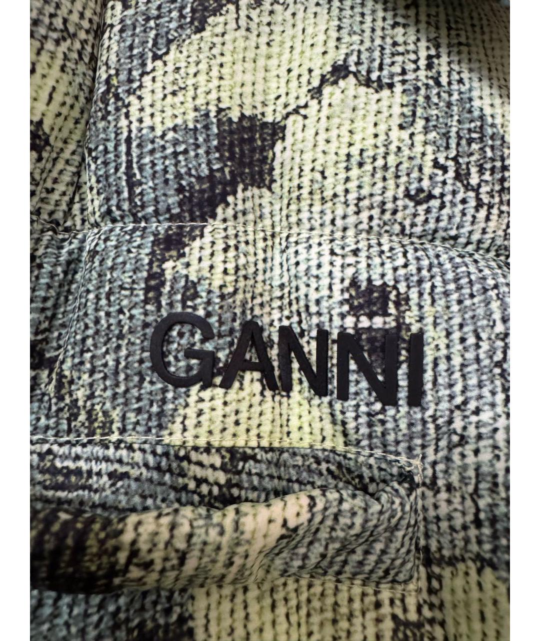 GANNI Салатовая хлопковая куртка, фото 4