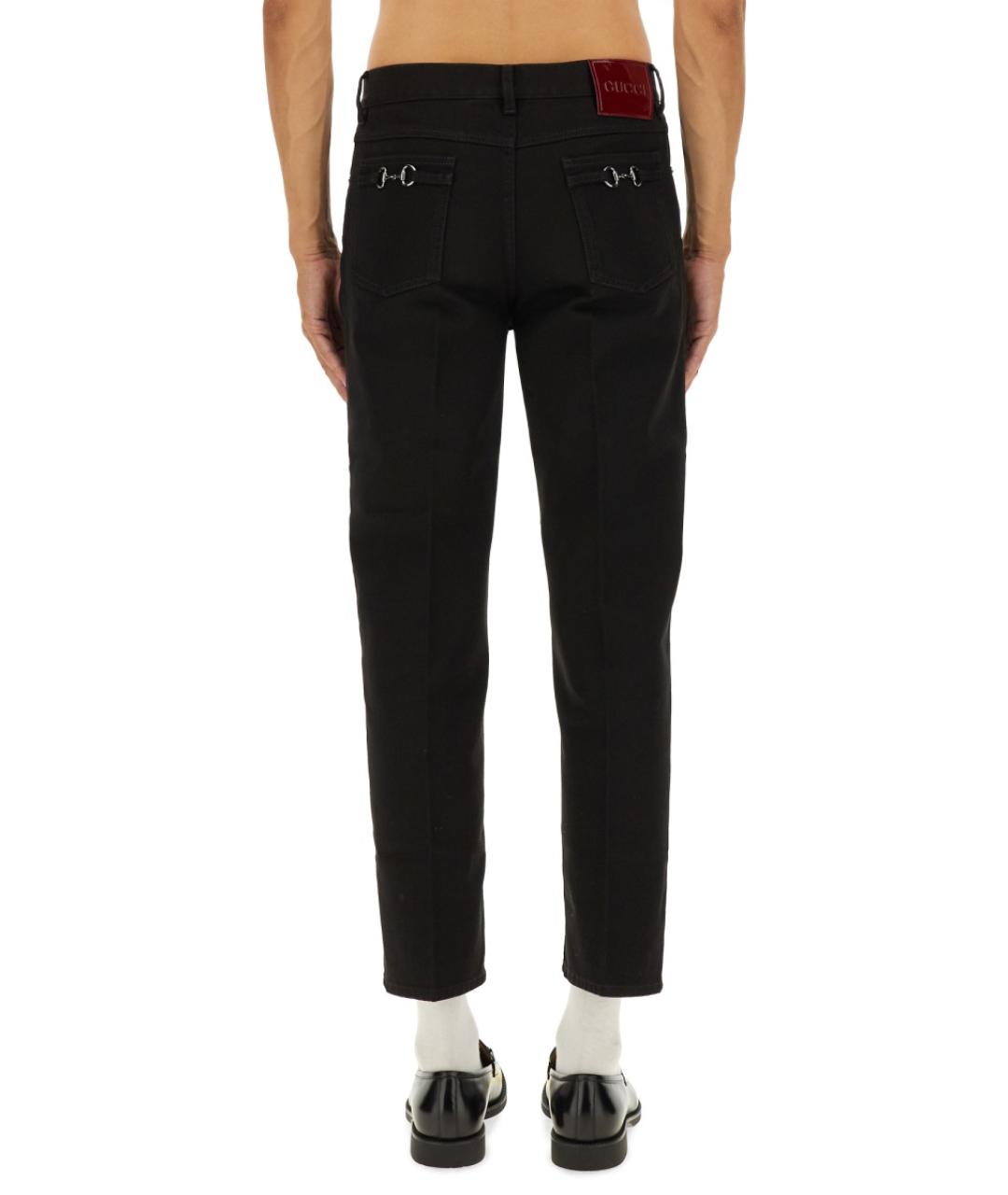 GUCCI Черные хлопковые повседневные брюки, фото 4