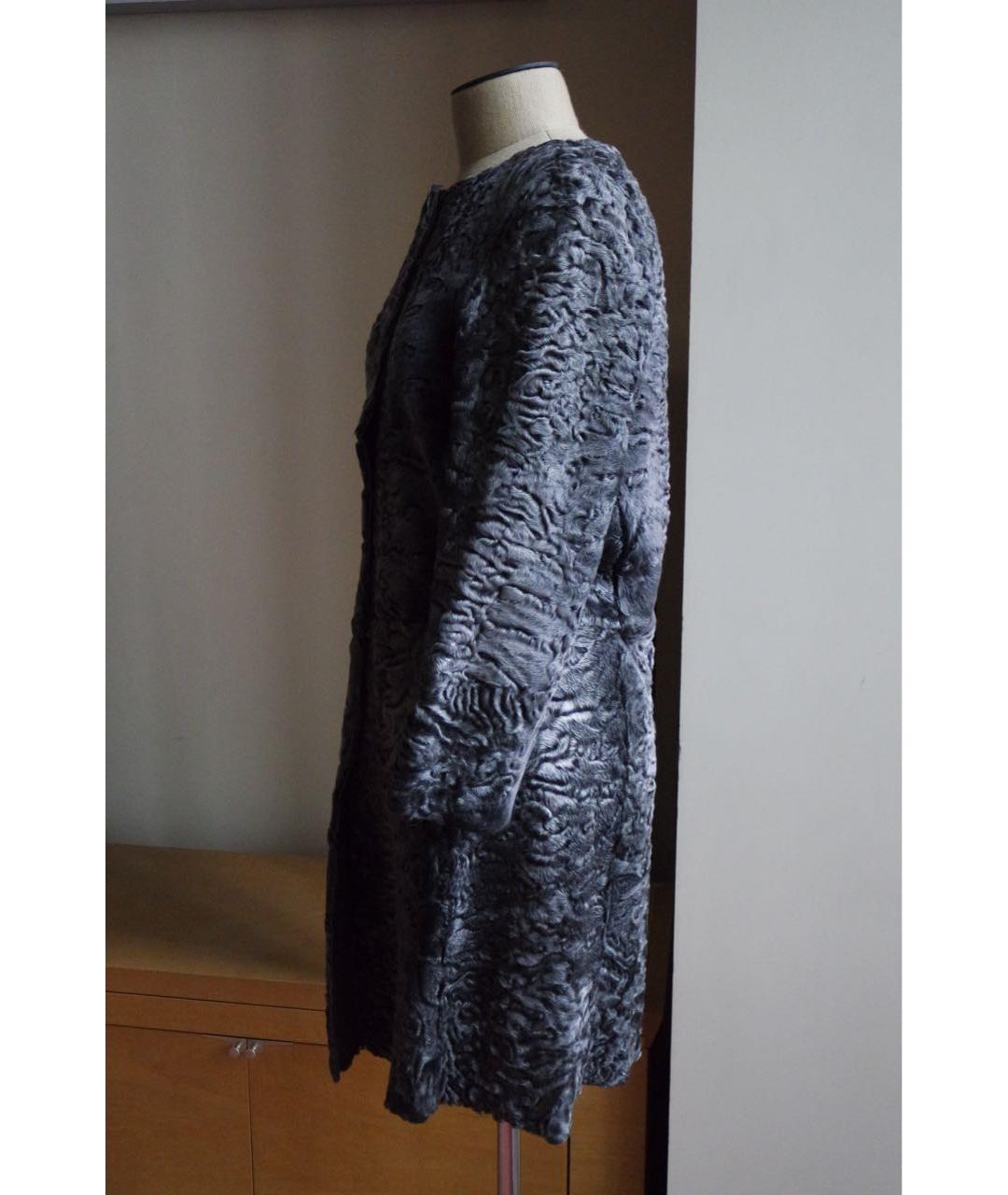 MARNI Серая меховая шуба, фото 3