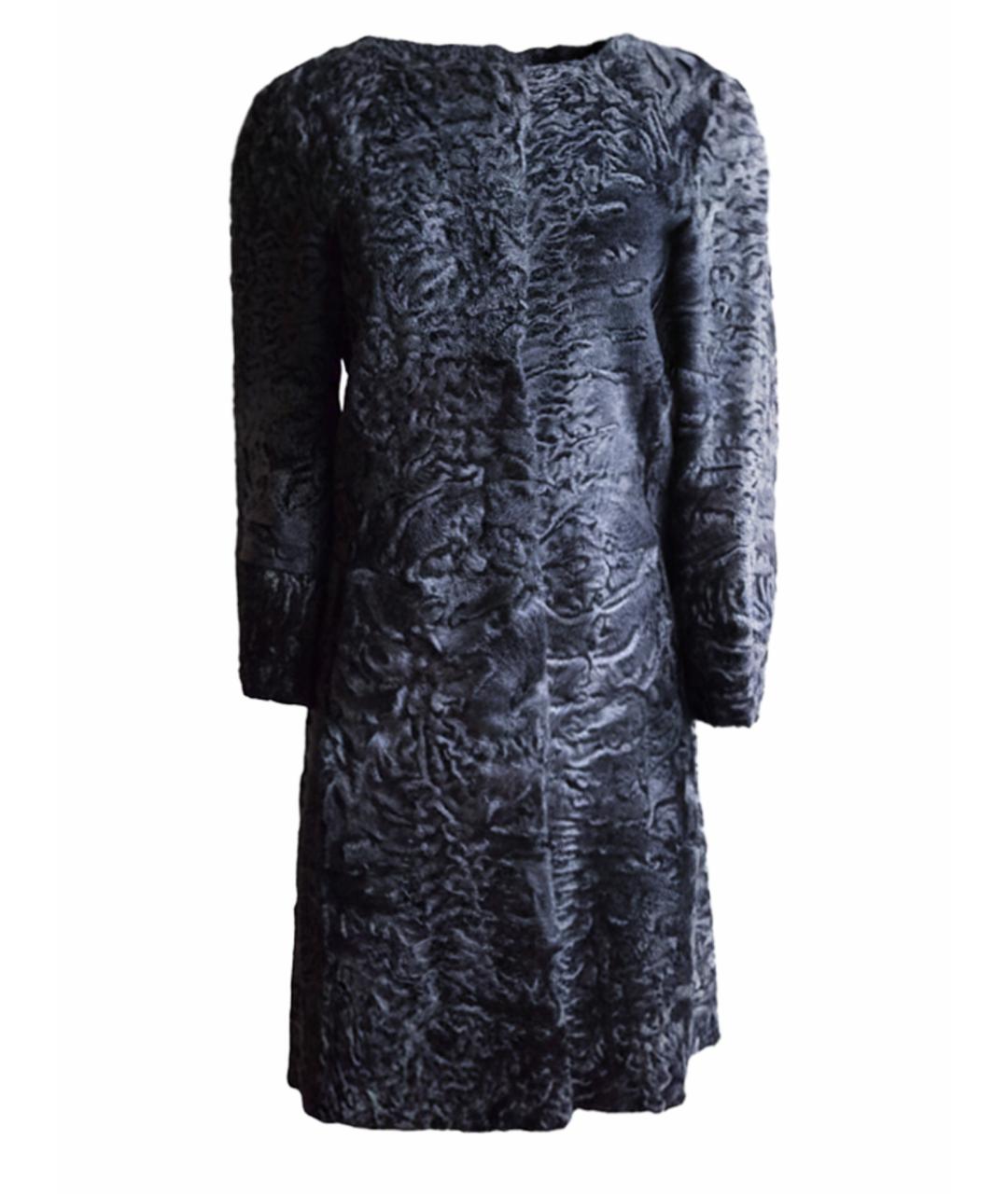 MARNI Серая меховая шуба, фото 1