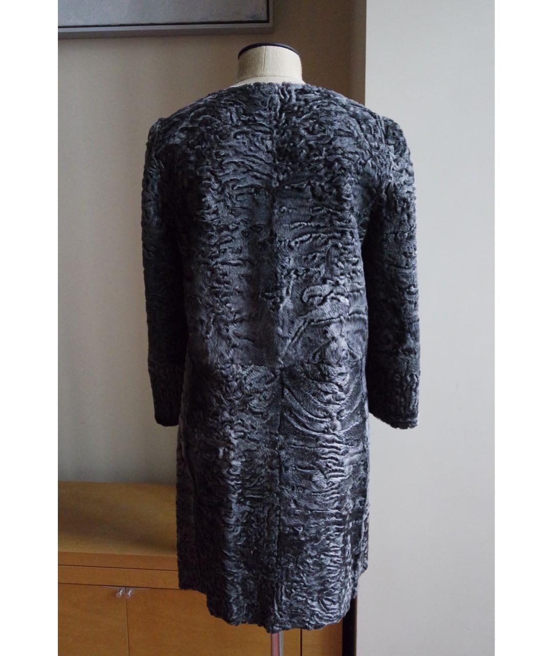 MARNI Серая меховая шуба, фото 4