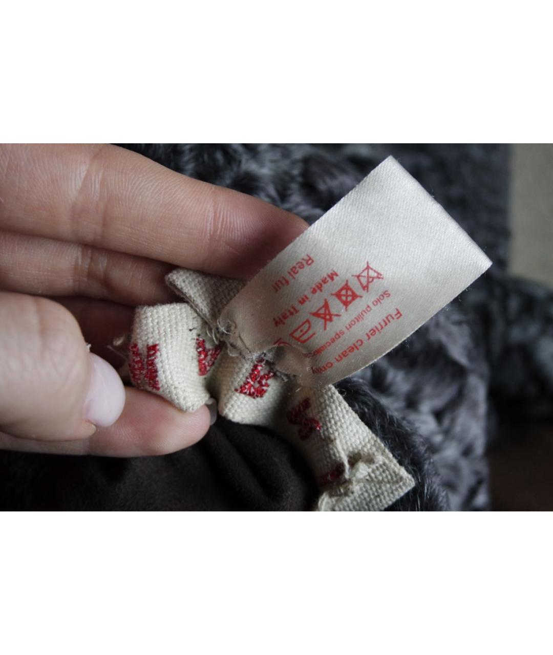 MARNI Серая меховая шуба, фото 8