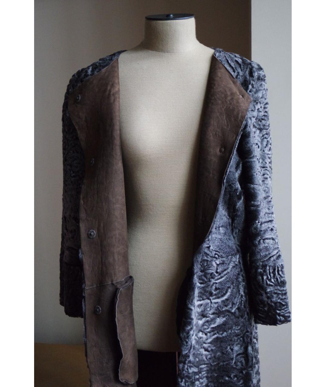 MARNI Серая меховая шуба, фото 5