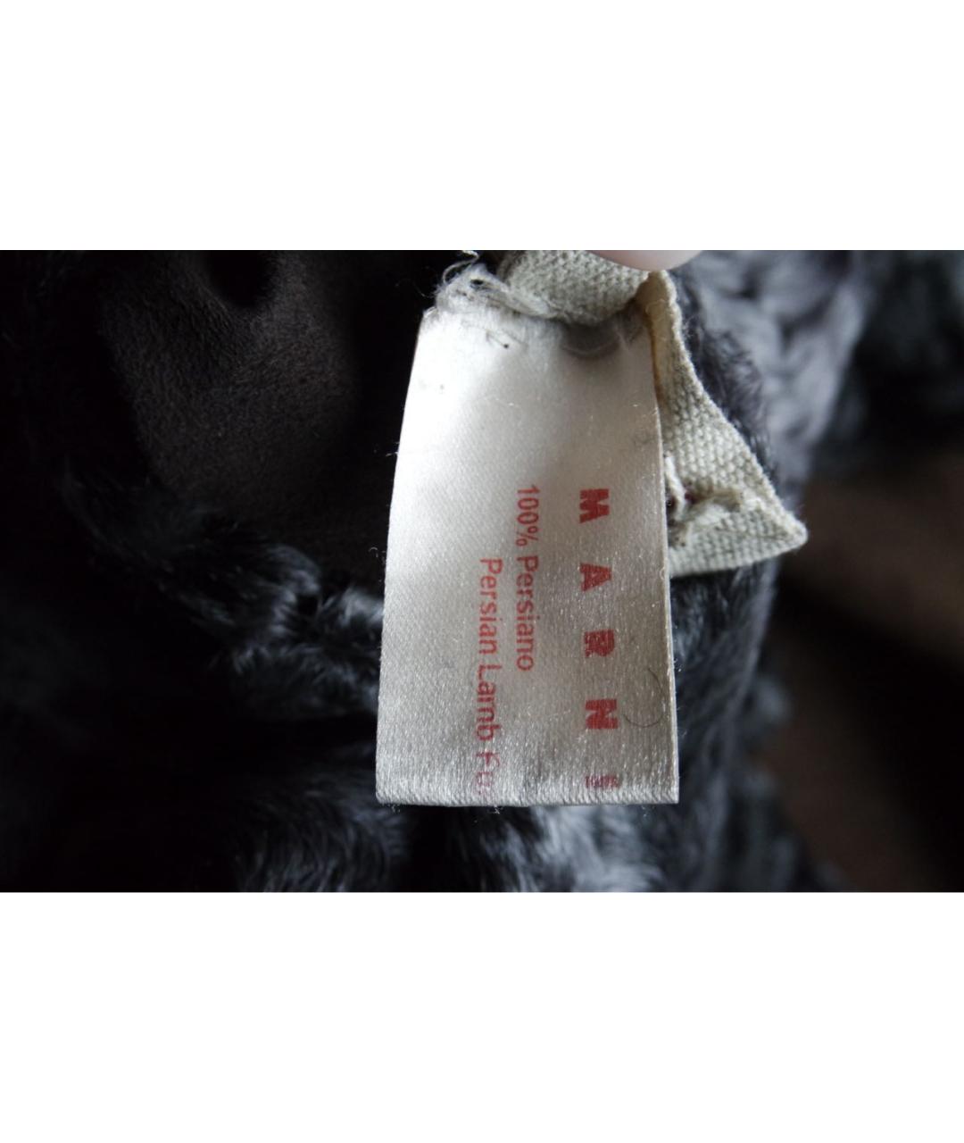 MARNI Серая меховая шуба, фото 7