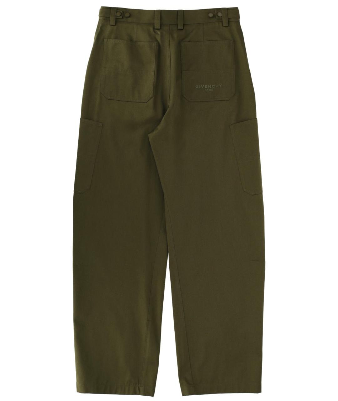 GIVENCHY Коричневые хлопковые повседневные брюки, фото 2