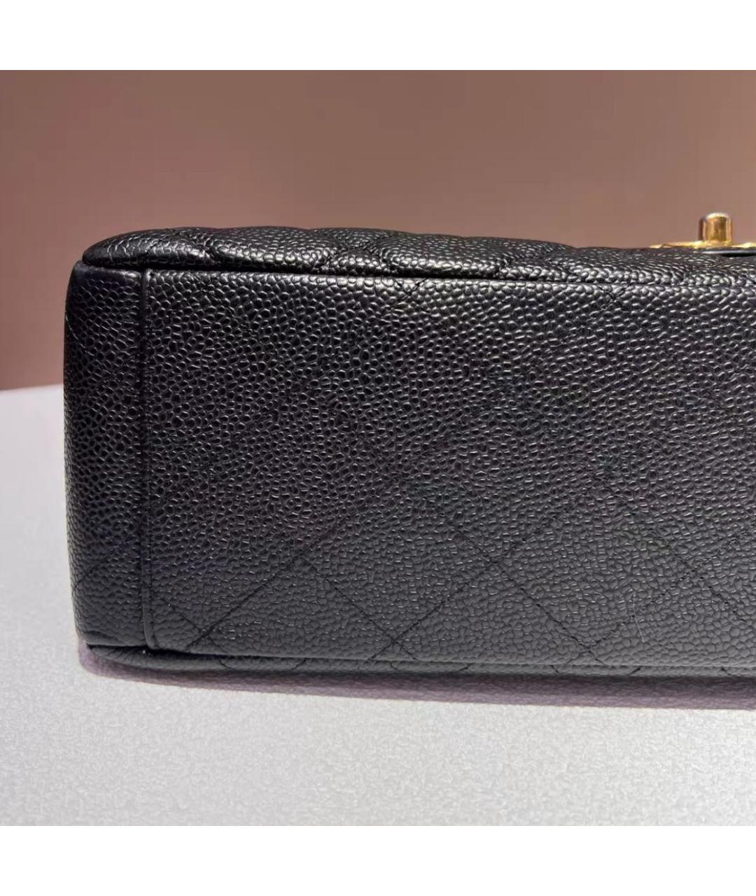CHANEL Черная кожаная сумка через плечо, фото 6