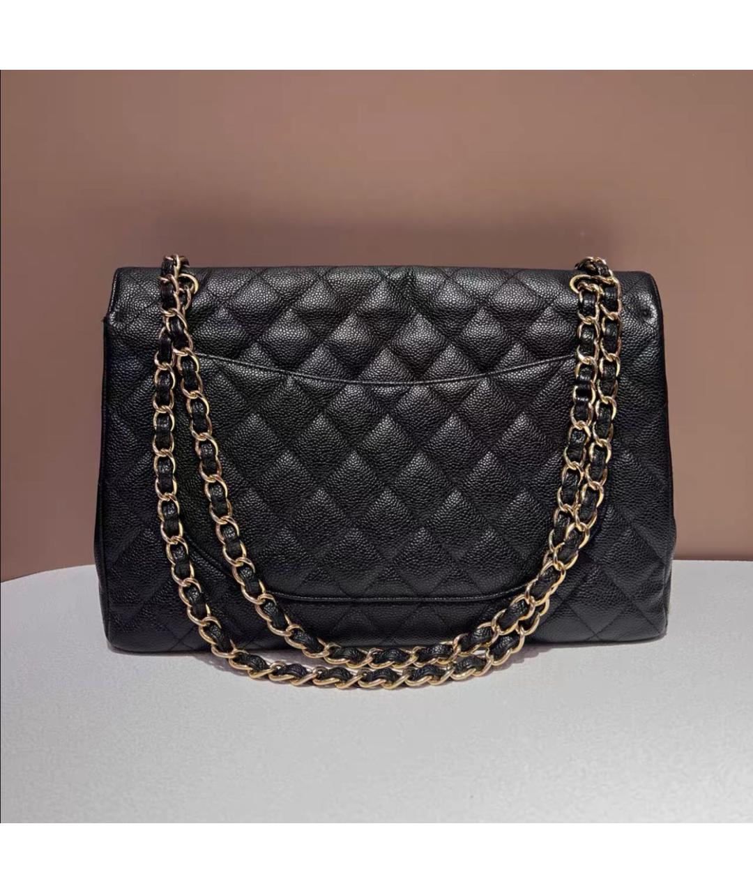 CHANEL Черная кожаная сумка через плечо, фото 2