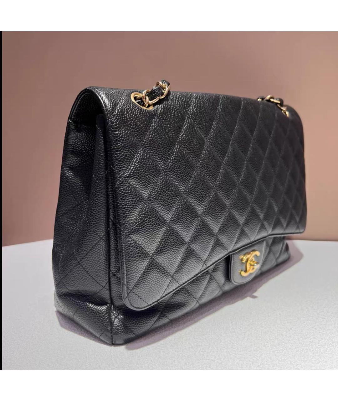 CHANEL Черная кожаная сумка через плечо, фото 3