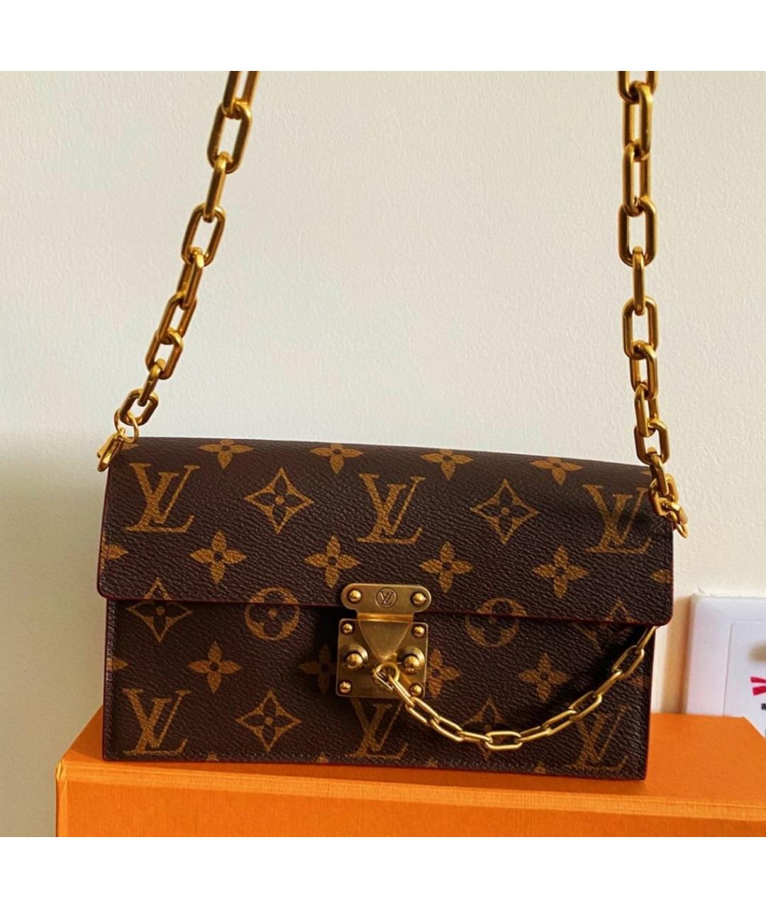 LOUIS VUITTON Коричневая сумка через плечо, фото 4