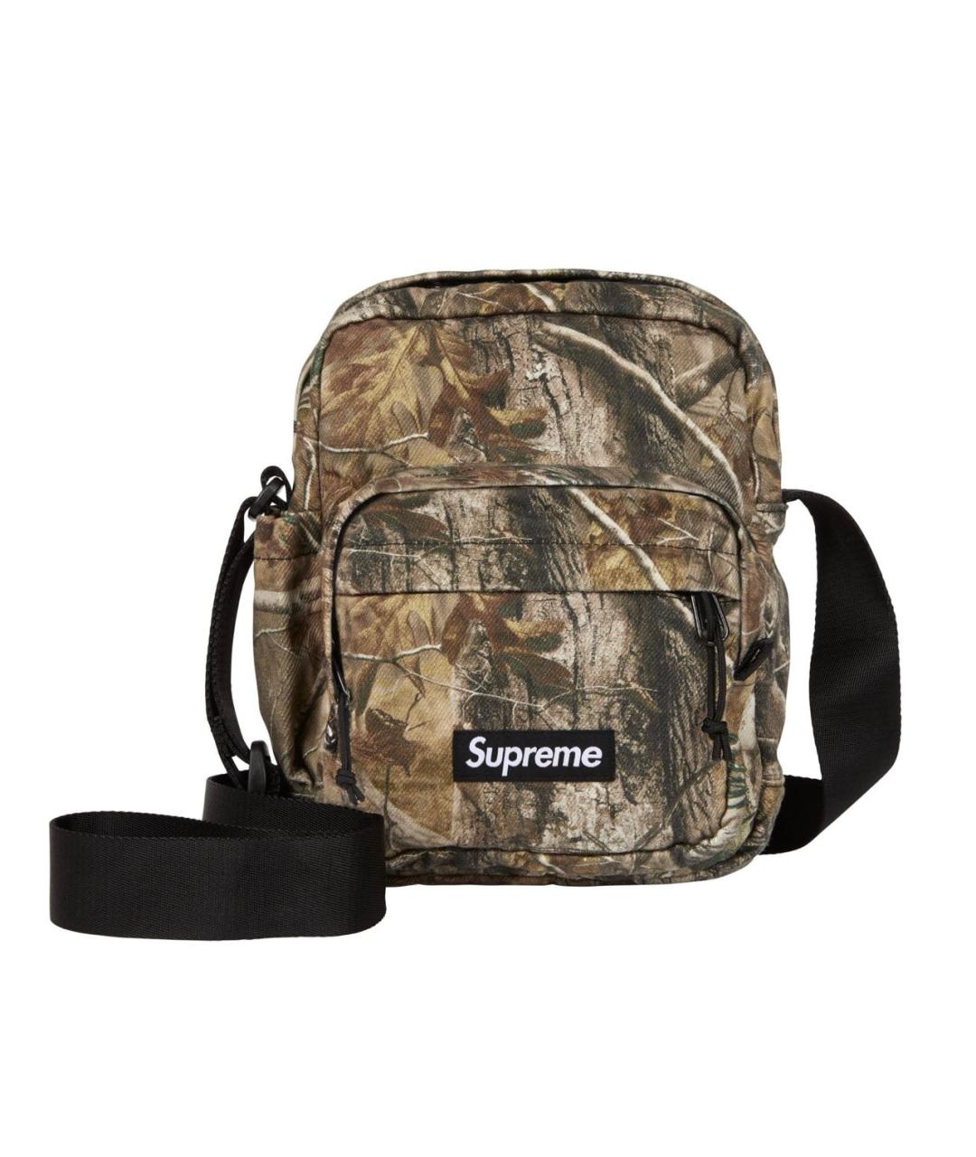 SUPREME Хаки синтетическая сумка на плечо, фото 9