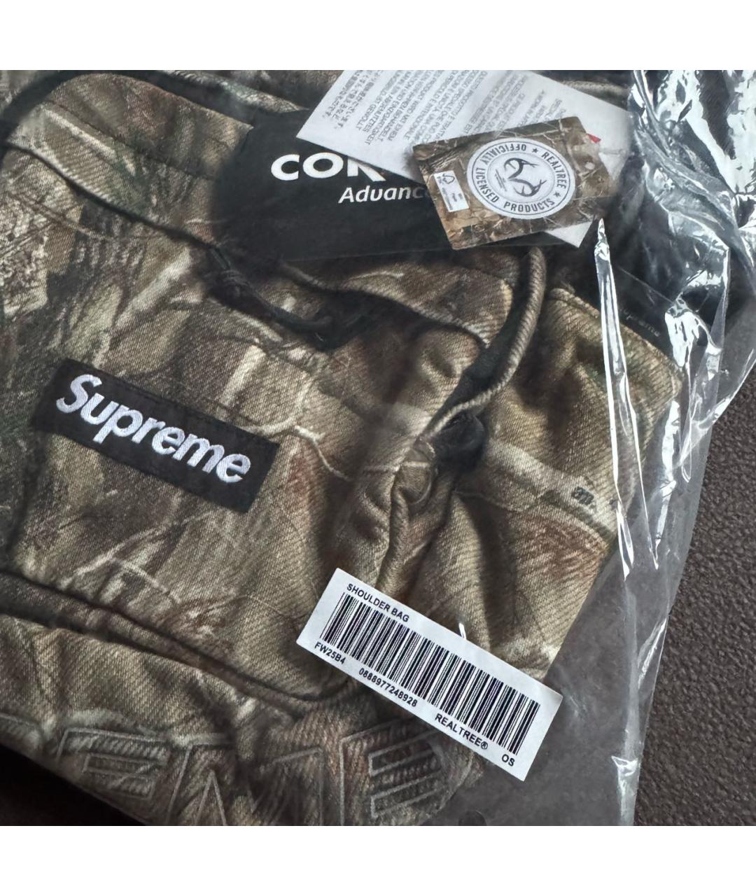 SUPREME Хаки синтетическая сумка на плечо, фото 4