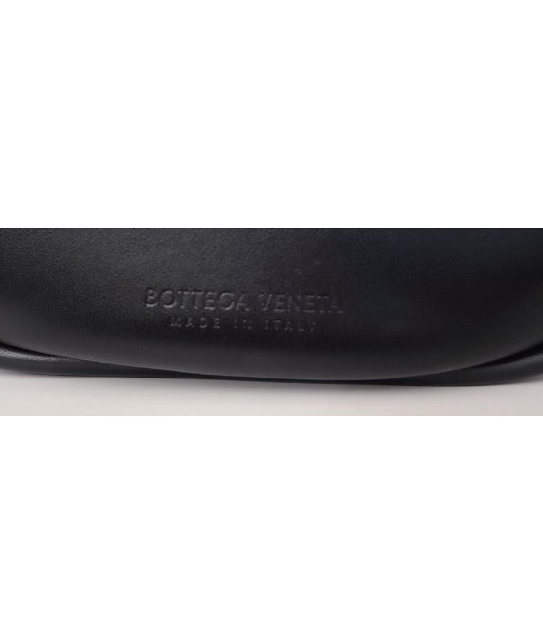 BOTTEGA VENETA Черная кожаная сумка через плечо, фото 8