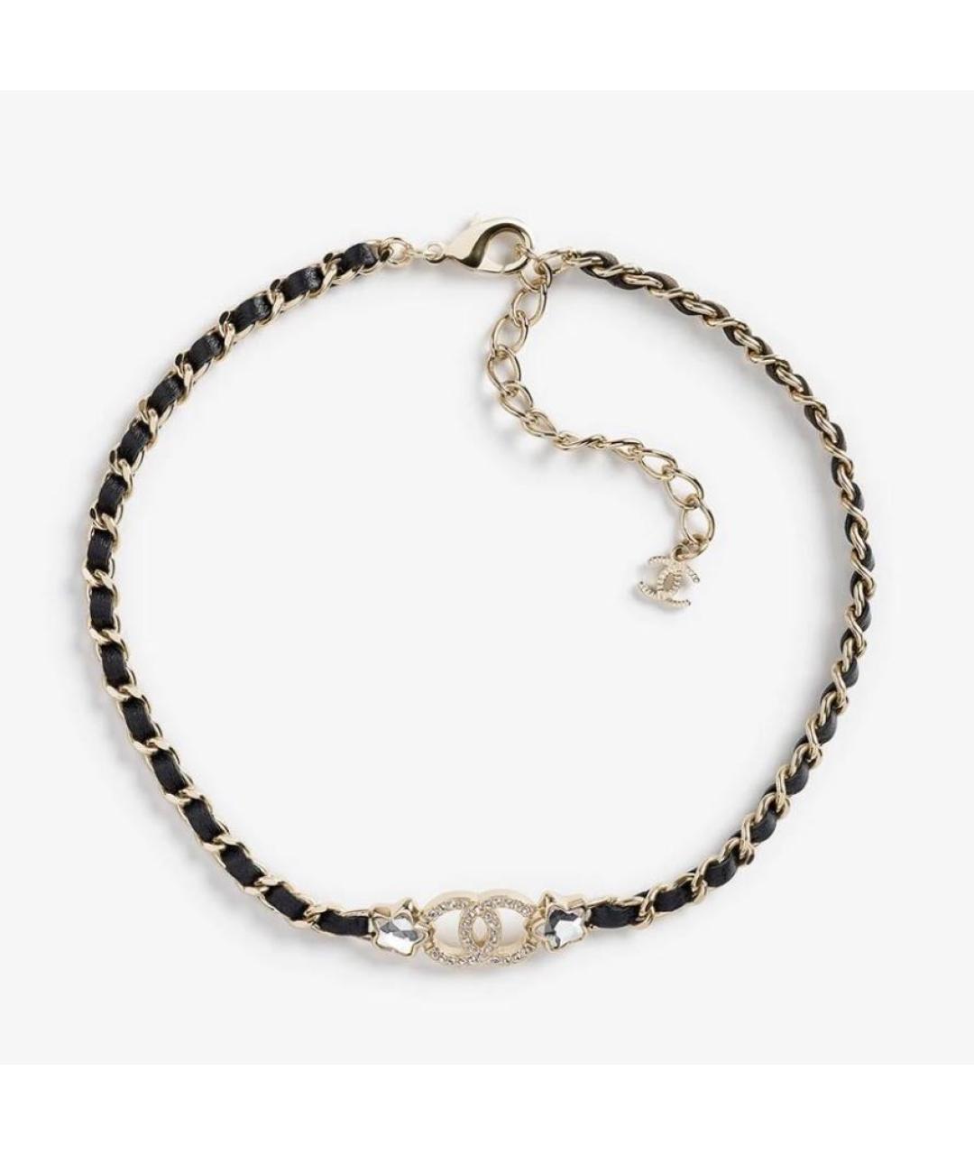 CHANEL Черный кожаный чокер, фото 4