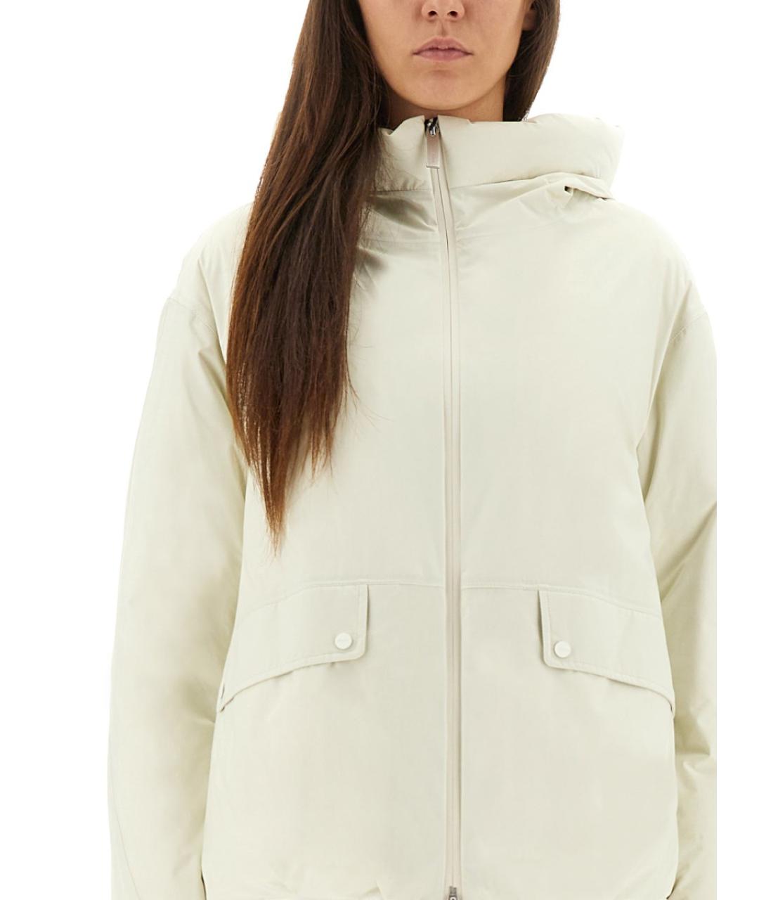 LAMINAR Белый полиамидовый пуховик, фото 4