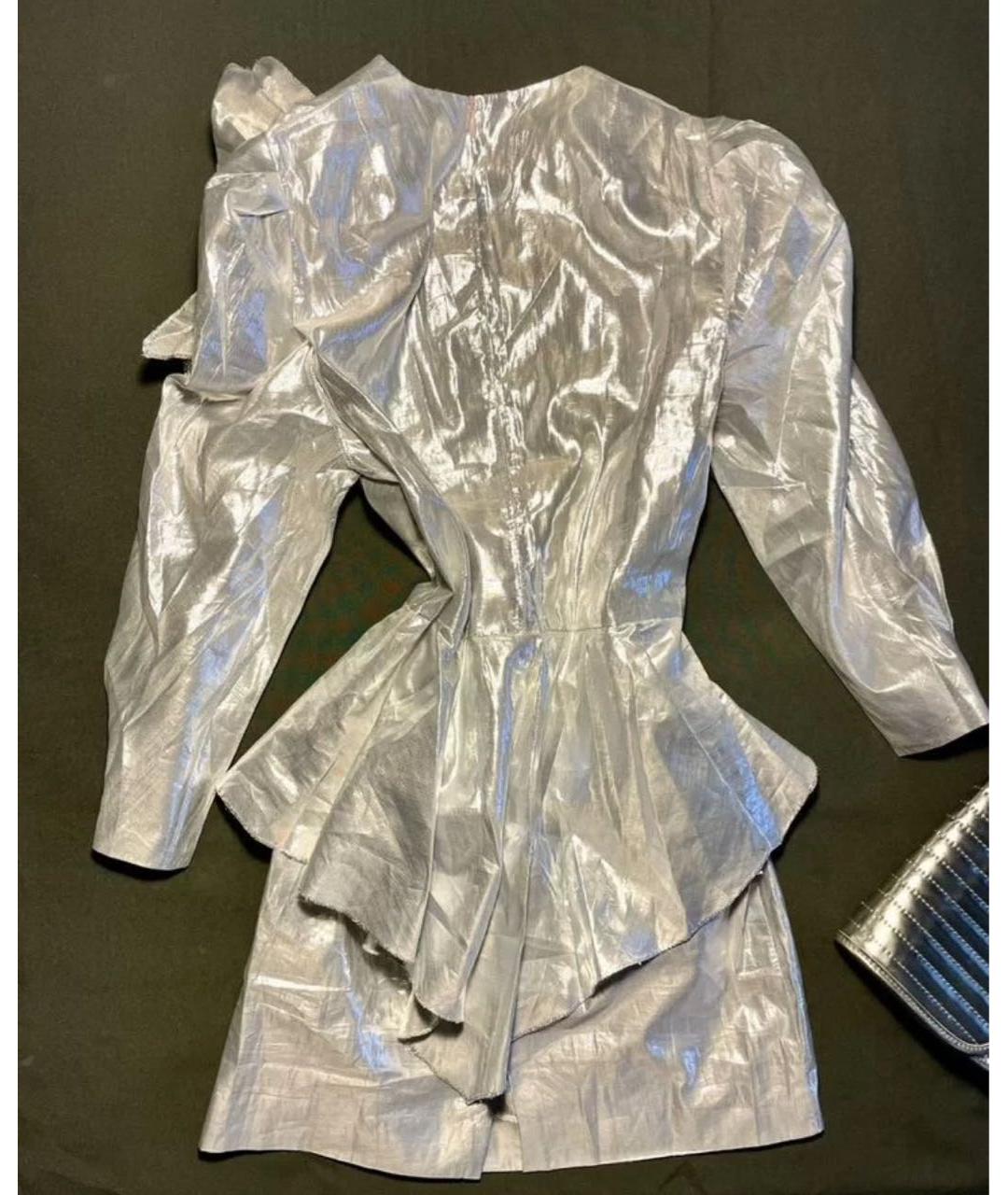 GUCCI Серебряное вечернее платье, фото 2