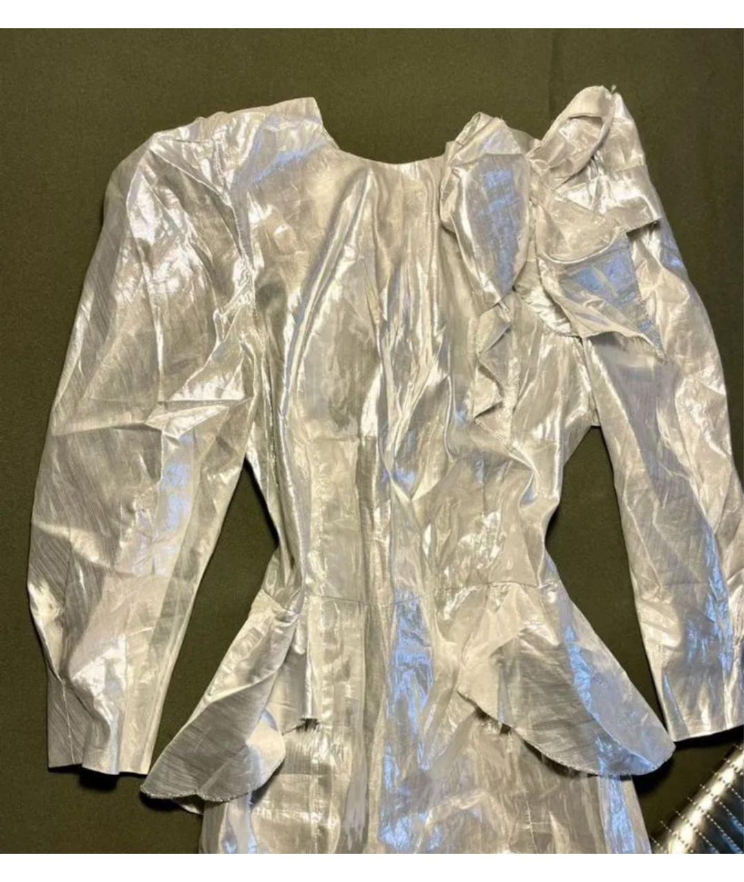 GUCCI Серебряное вечернее платье, фото 4