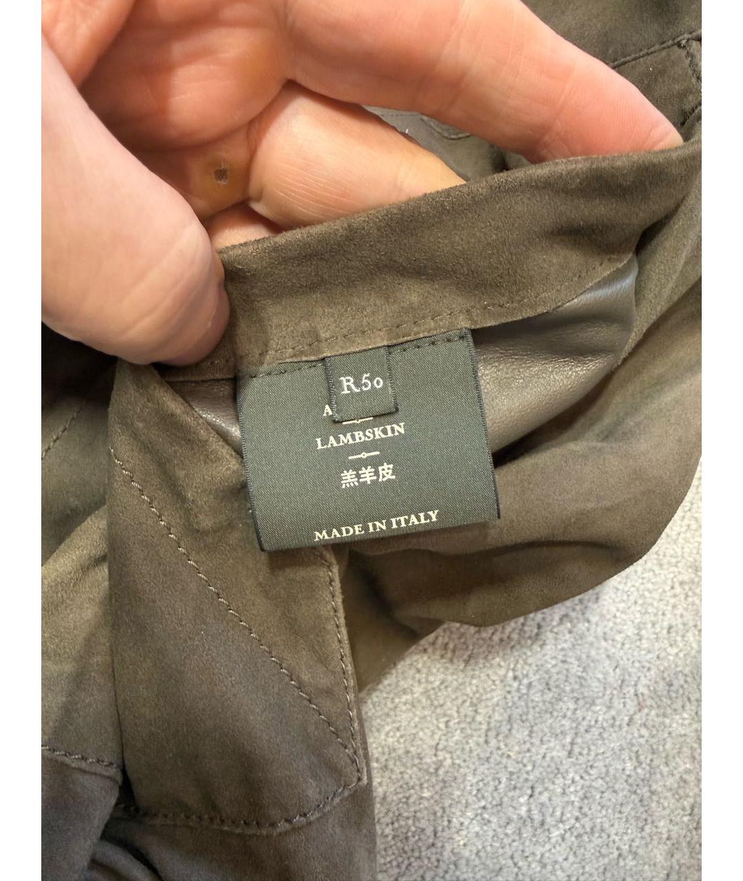 BERLUTI Коричневая кожаная куртка, фото 5