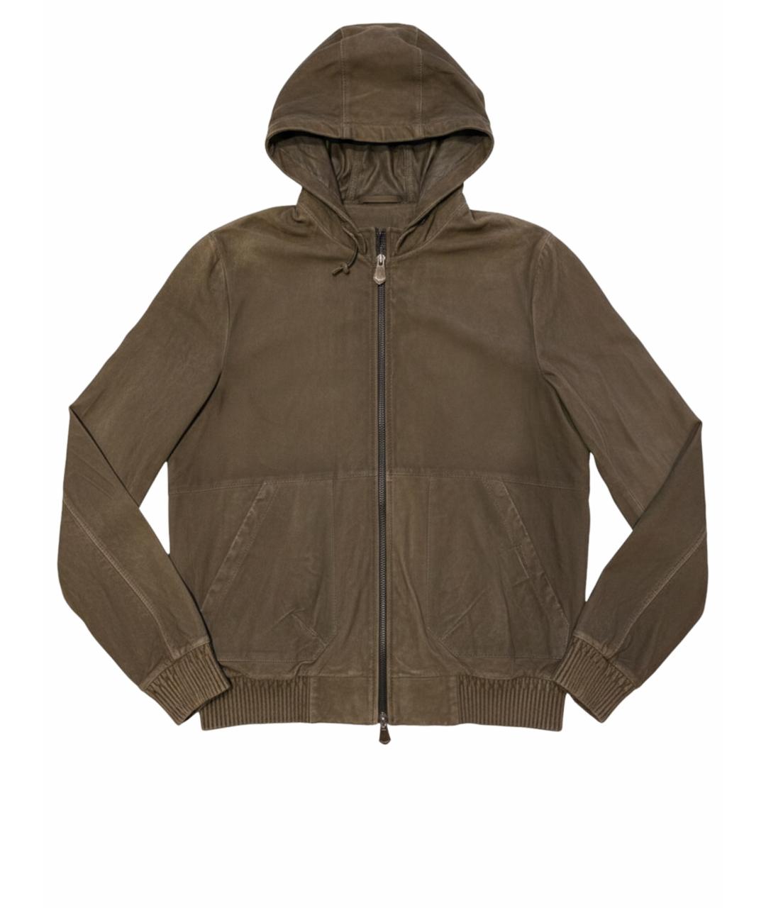 BERLUTI Коричневая кожаная куртка, фото 1