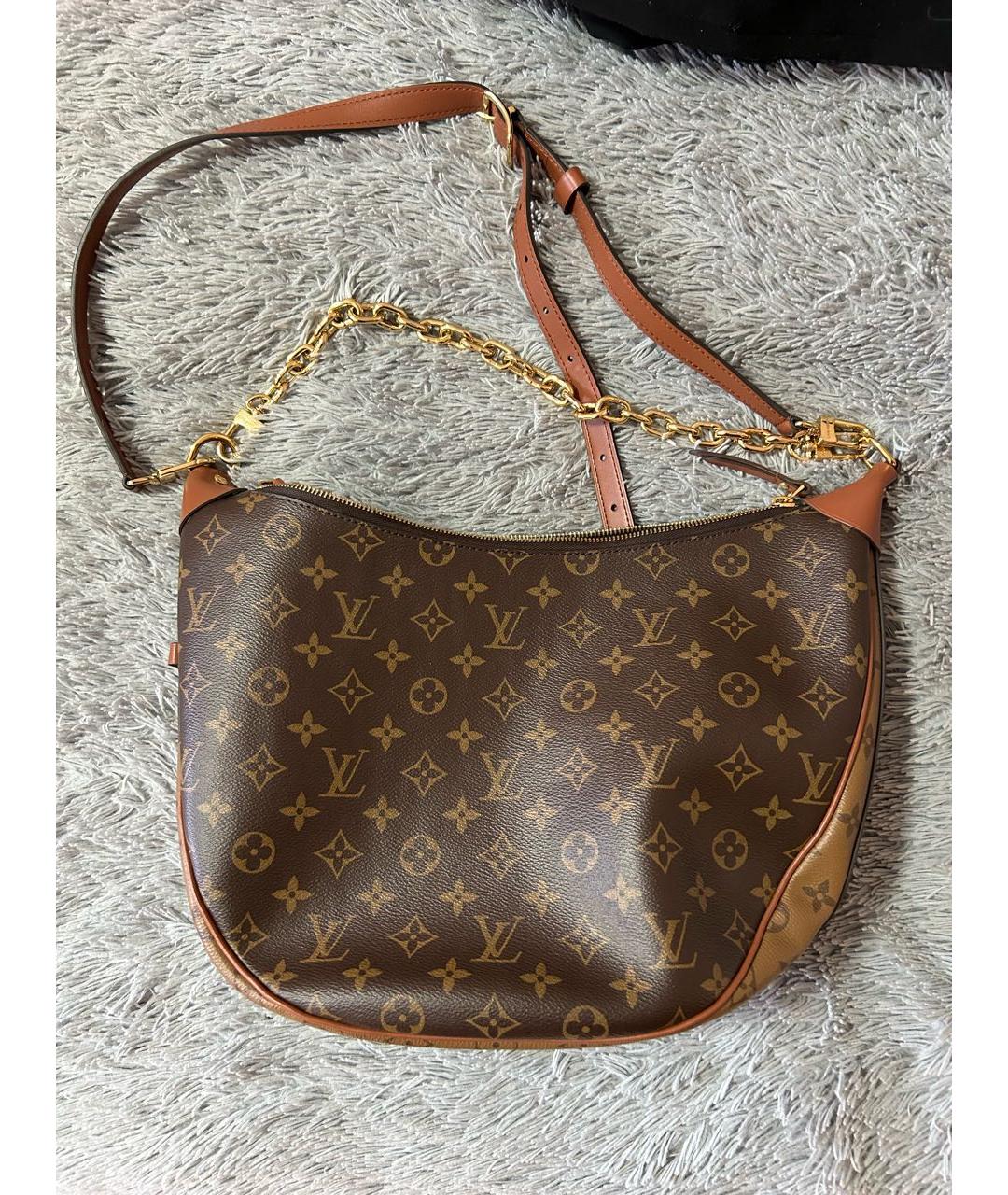 LOUIS VUITTON Коричневая сумка через плечо, фото 5