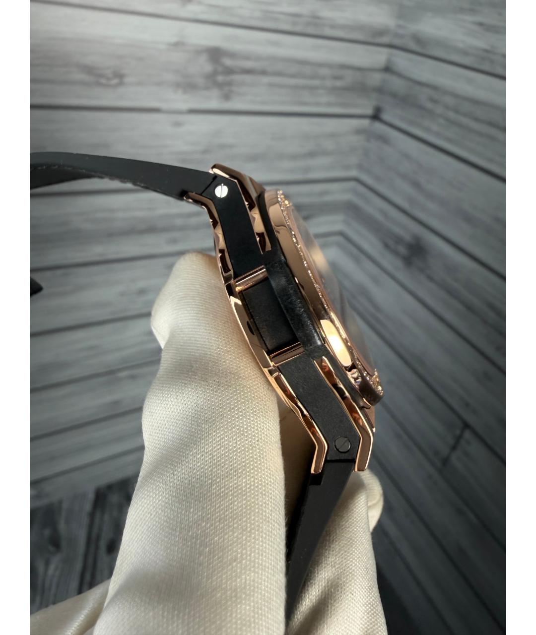 HUBLOT Черные часы из розового золота, фото 6
