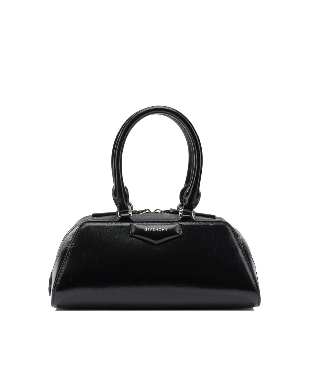 GIVENCHY Черная кожаная сумка с короткими ручками, фото 1