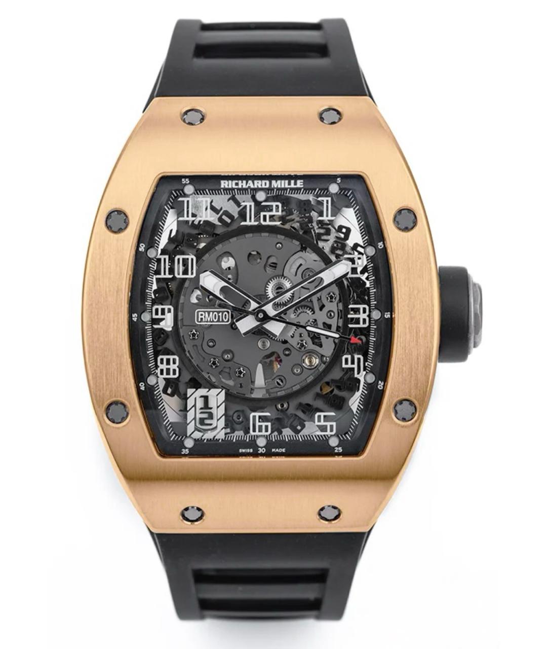 Richard Mille Черные часы из розового золота, фото 1