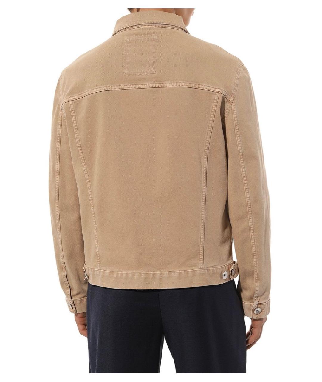 BRUNELLO CUCINELLI Бежевая хлопковая куртка, фото 3