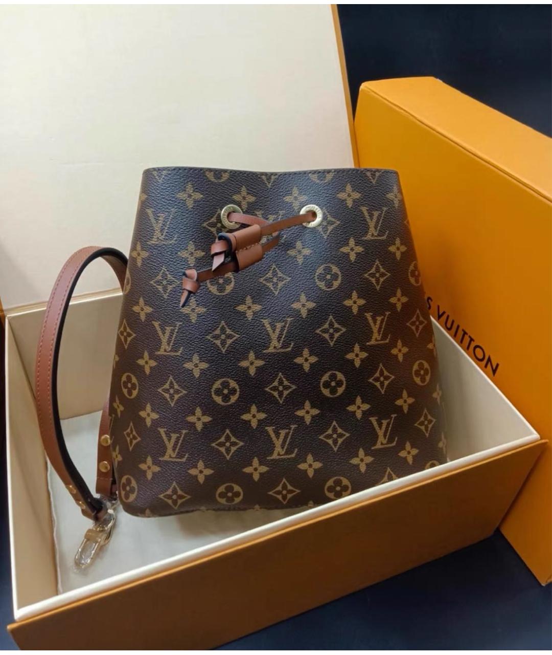 LOUIS VUITTON Коричневая сумка через плечо, фото 3