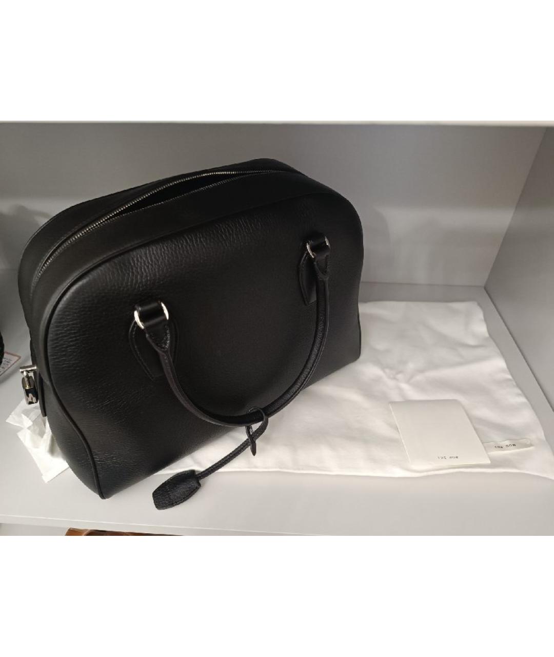 THE ROW Коричневая кожаная сумка с короткими ручками, фото 6