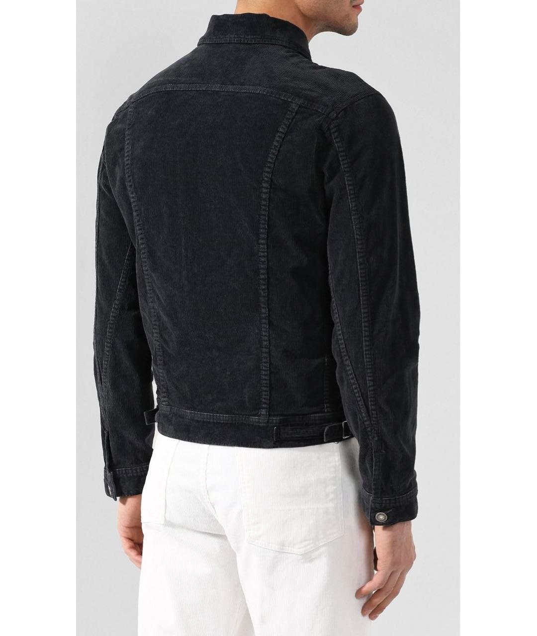 TOM FORD Темно-синяя хлопковая куртка, фото 4