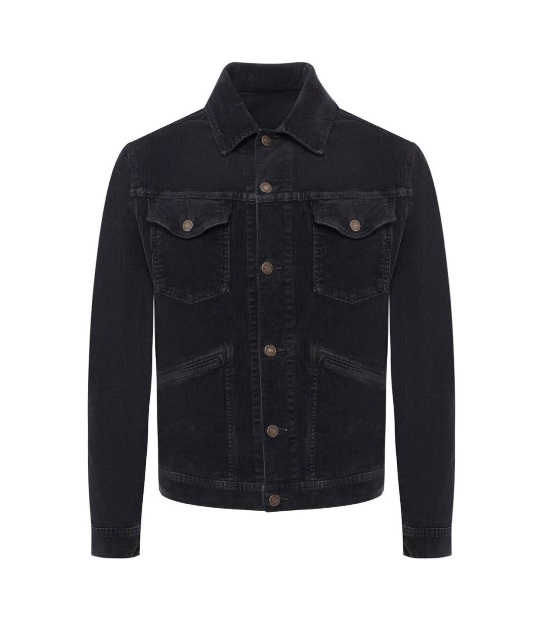 TOM FORD Темно-синяя хлопковая куртка, фото 8