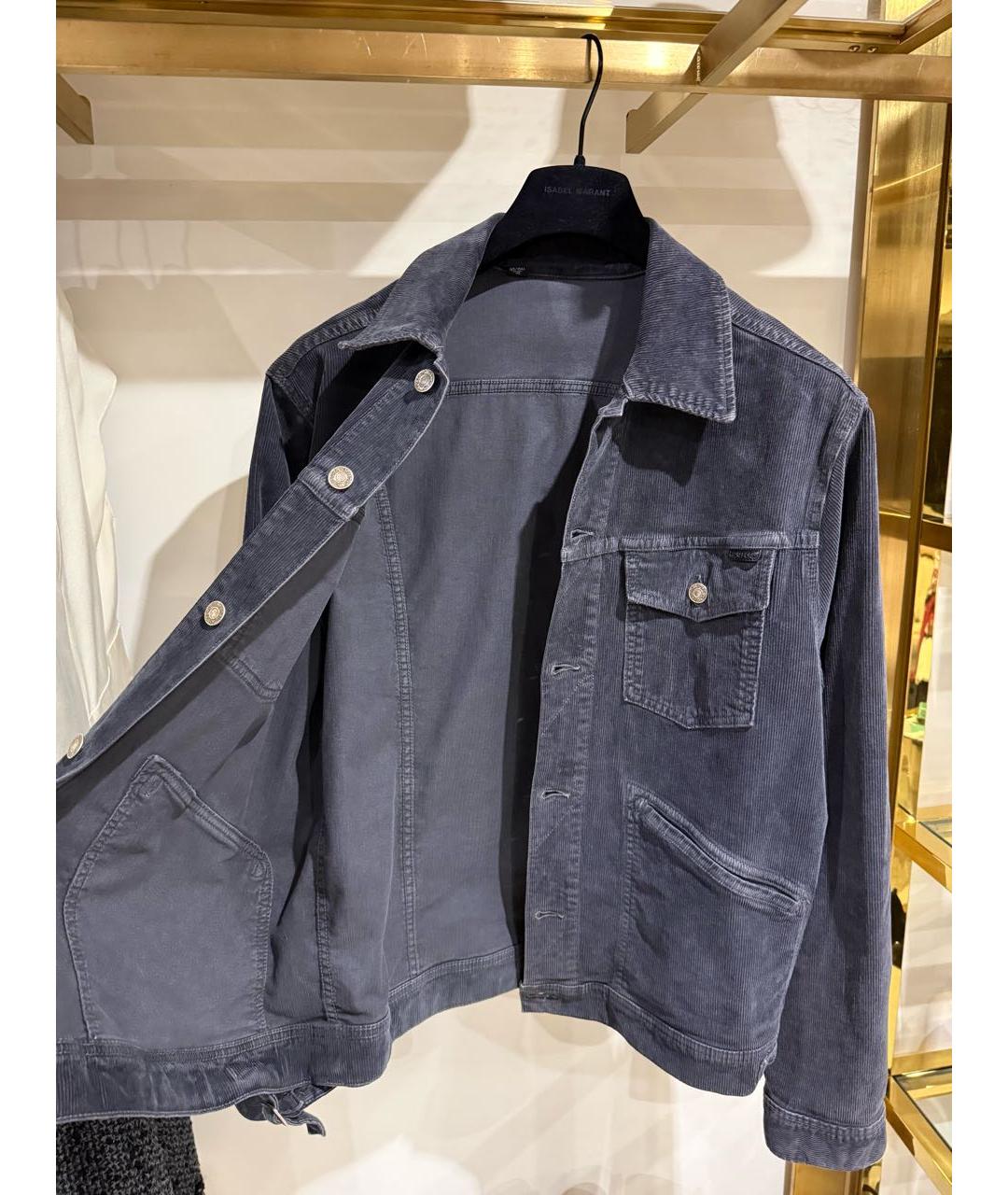 TOM FORD Темно-синяя хлопковая куртка, фото 7