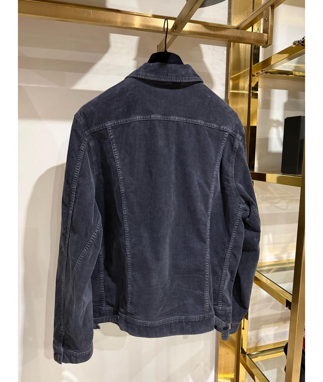 TOM FORD Темно-синяя хлопковая куртка, фото 6