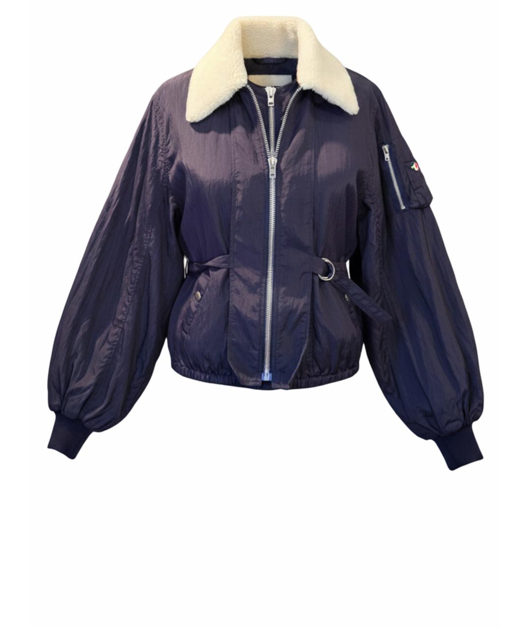 HELMUT LANG Темно-синяя полиэстеровая куртка, фото 1