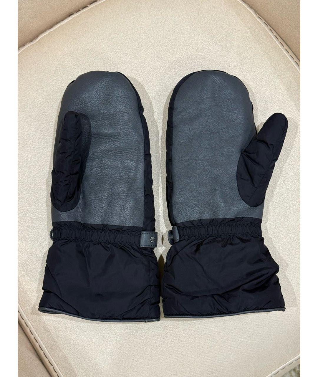 LOUIS VUITTON Черные шерстяные перчатки, фото 3