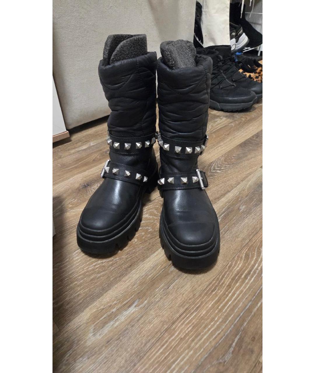 ASH Черные текстильные сапоги, фото 2