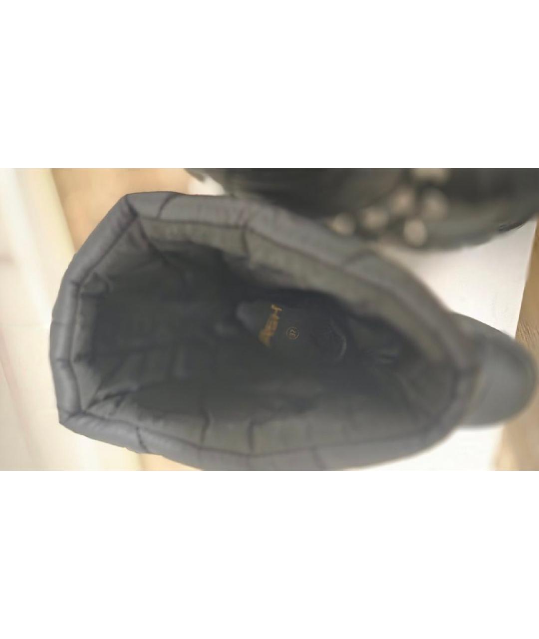 ASH Черные текстильные сапоги, фото 6