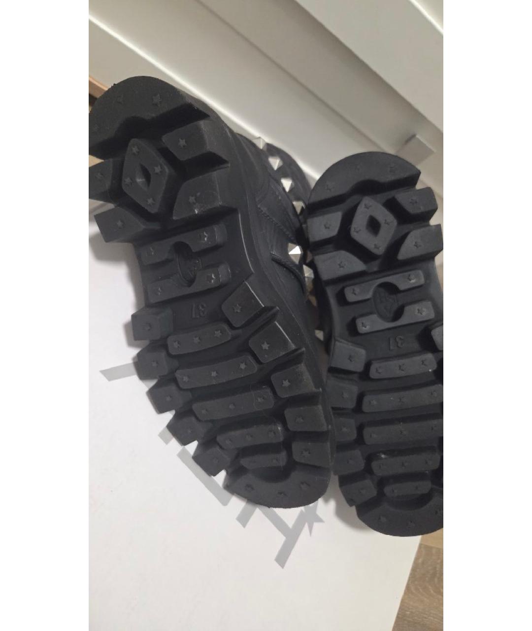 ASH Черные текстильные сапоги, фото 5