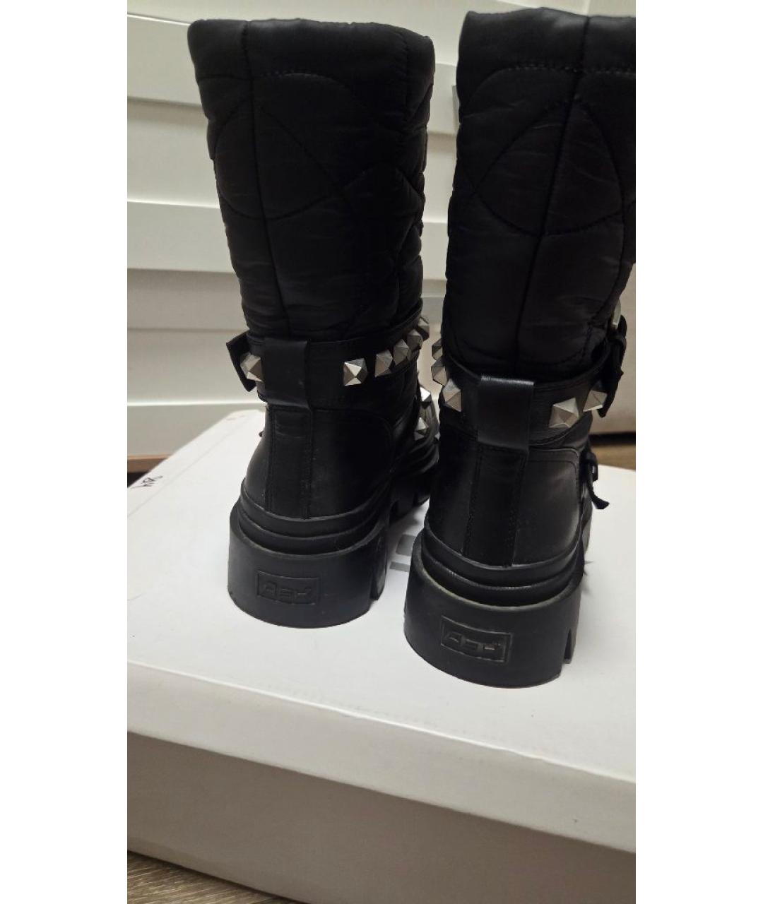 ASH Черные текстильные сапоги, фото 3