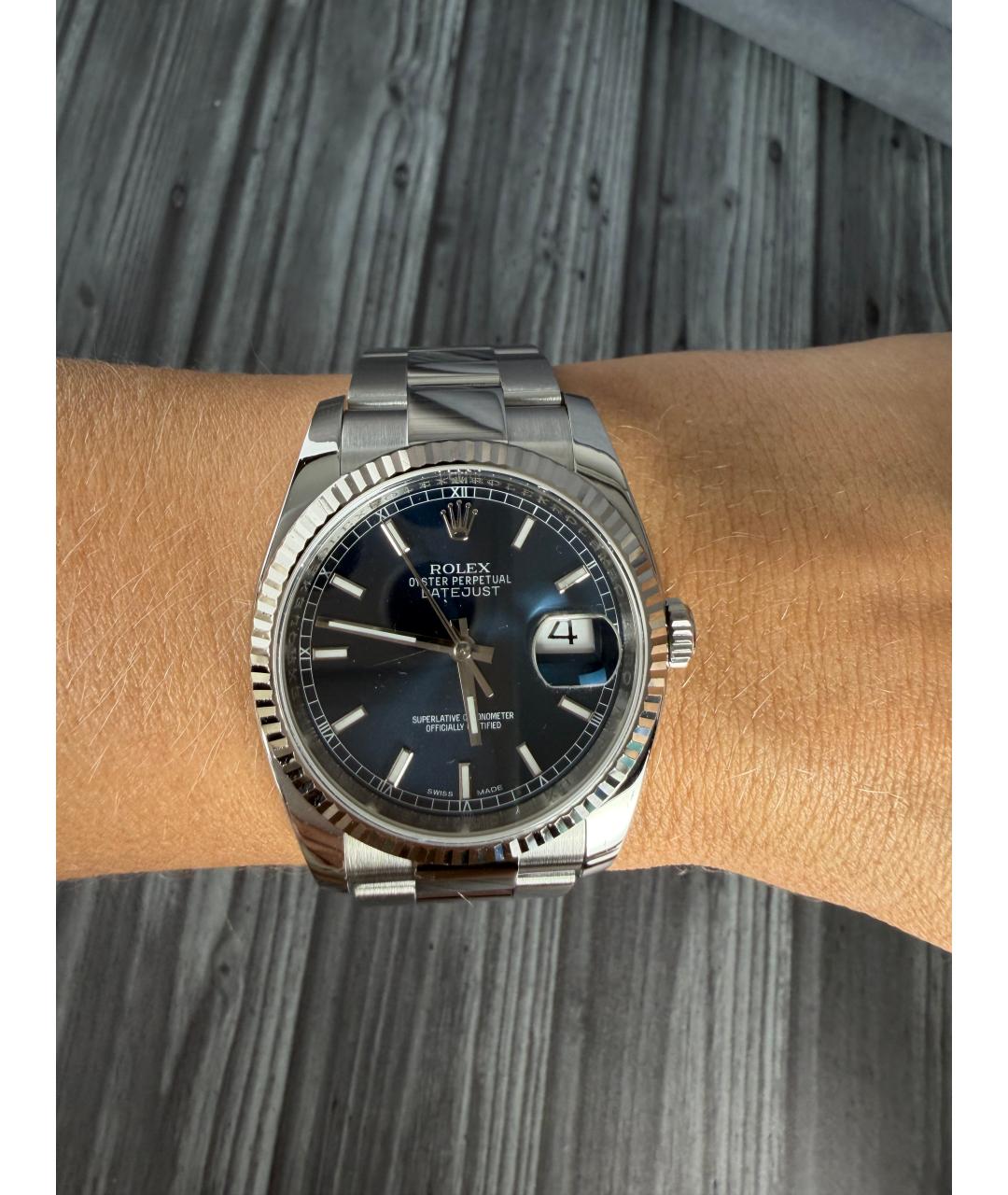 ROLEX Темно-синие часы, фото 2