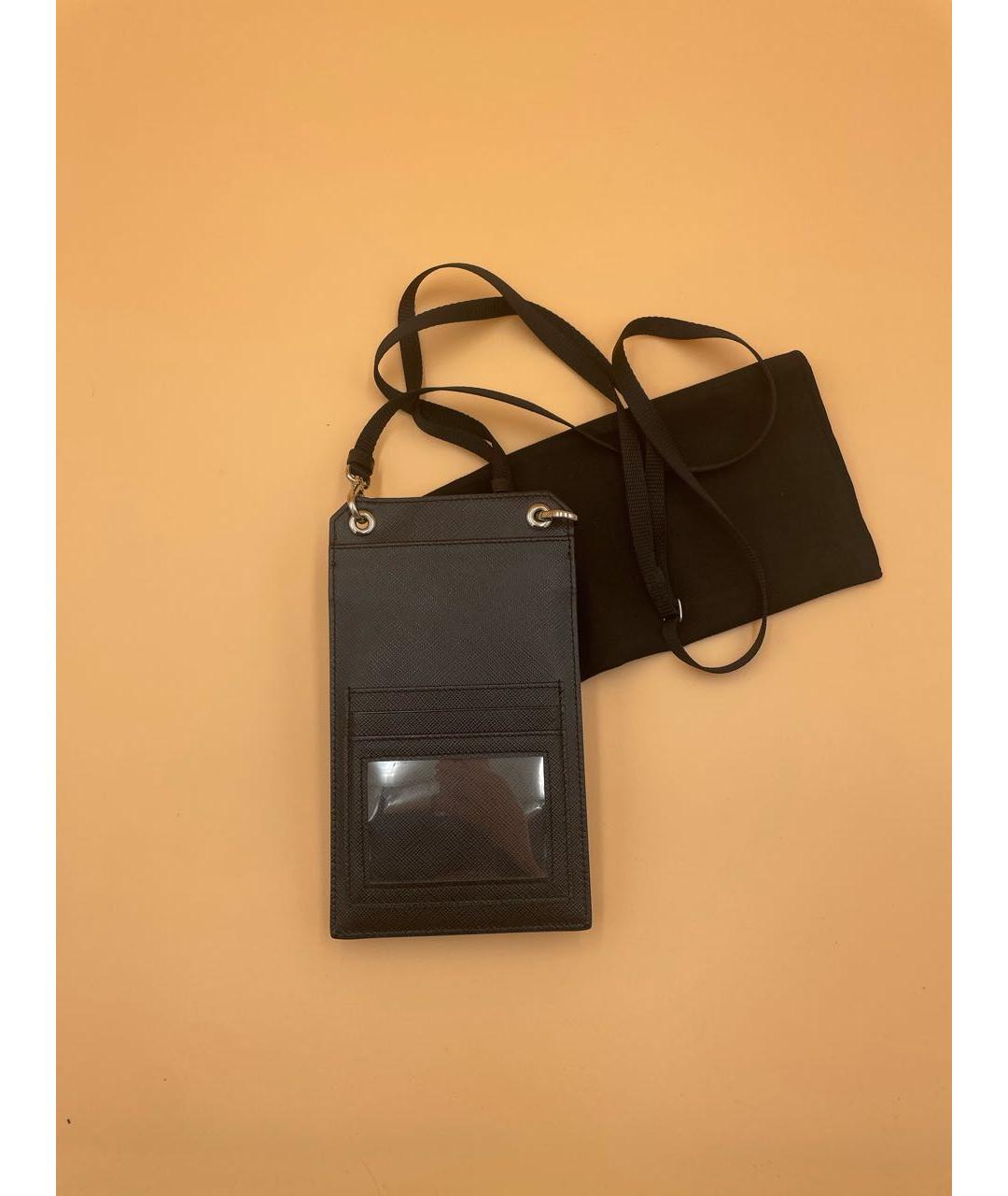 PRADA Черная кожаная сумка через плечо, фото 2