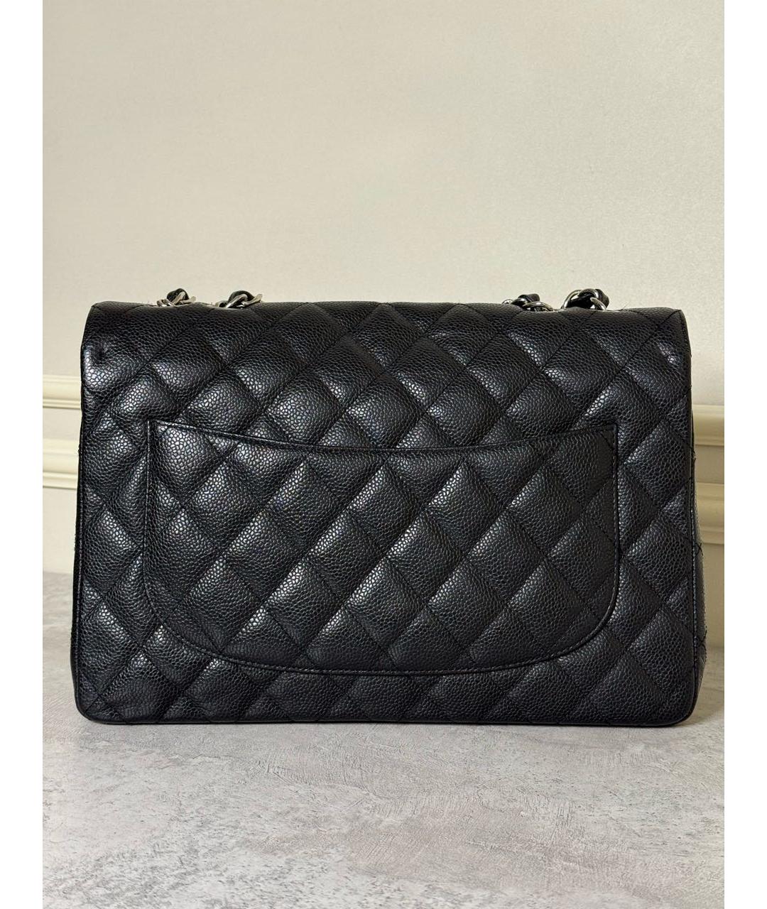 CHANEL Черная кожаная сумка через плечо, фото 2
